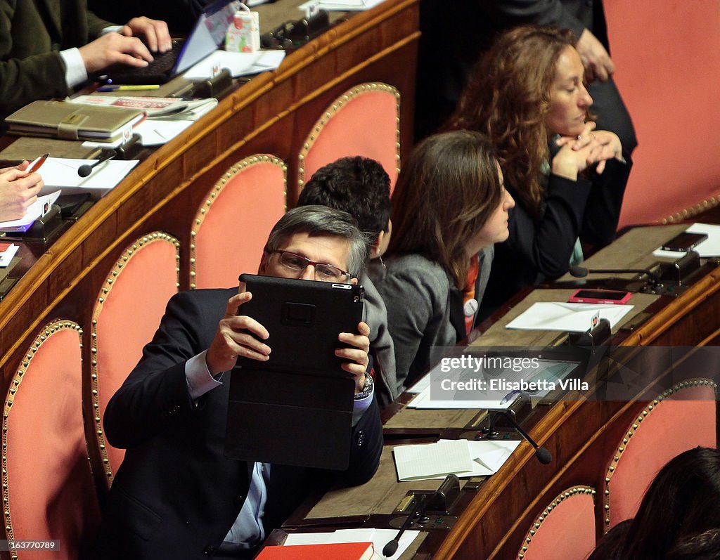 Italy's Parliament Holds First Session