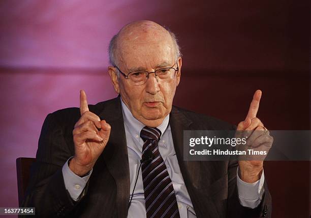 Marketing Guru Philip Kotler during the seminar at Leela Kempinski on March 14, 2013 in Gurgaon, India. He was speaking at the full day Certified...