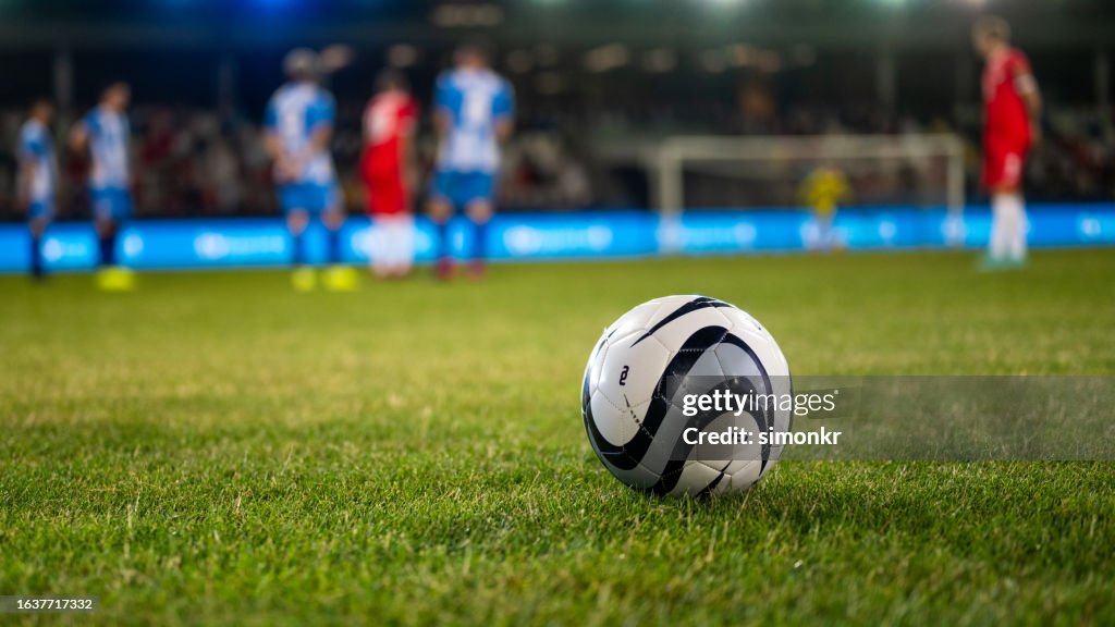 Football on grass