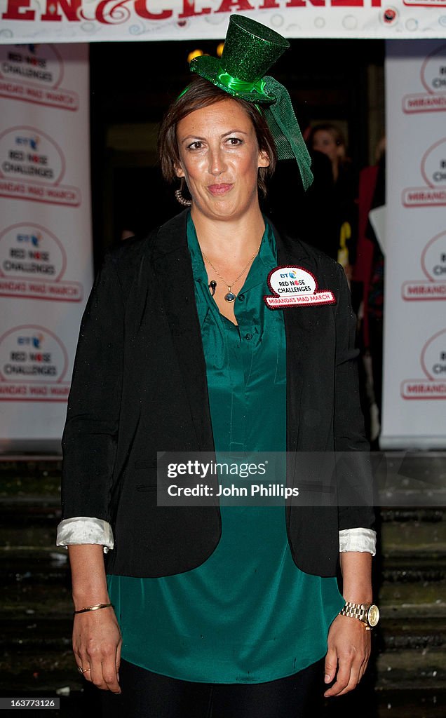 Ben Springett Miranda Hart attending the wedding of Ben Springett and Clair... News ...