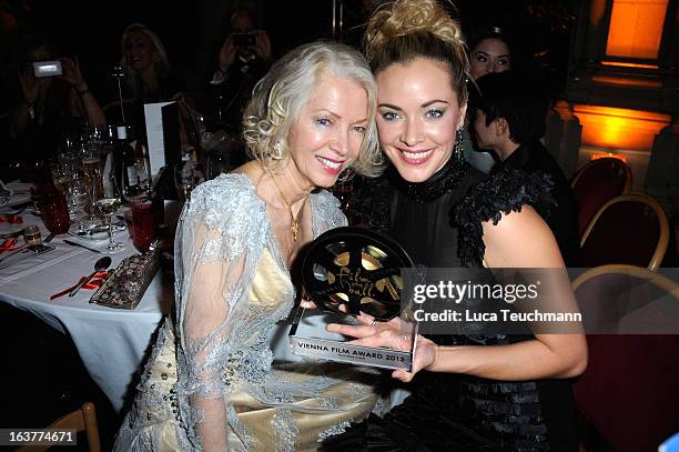 Rande Loken and Kristanna Loken attend the Orange Filmball 2013 at Vienna City Hall on March 15, 2013 in Vienna, Austria.