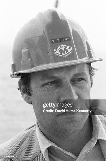 Vice President Dick Cheney photographed from 1975 to 2006 in Washington, DC. Pictured: Deputy Chief of Staff Dick Cheney on oil rig, New Era, on...