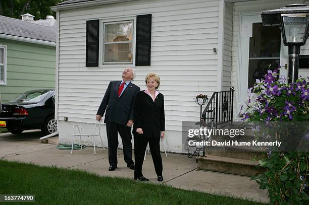 Vice President Dick Cheney photographed from 1975 to 2006 in Washington, DC. Pictured: In Lincoln, Nebraska outside Cheney's childhood home, Mr. And...