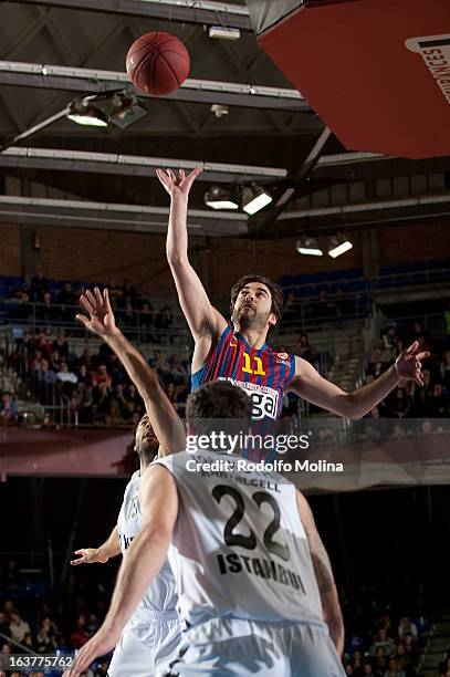 Juan Carlos Navarro, #11 of FC Barcelona Regal in action during the 2012-2013 Turkish Airlines Euroleague Top 16 Date 11 between FC Barcelona Regal v...