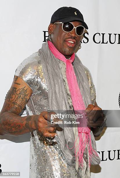 Dennis Rodman attends the So You Think You Can Roast? - Dennis Rodman event at New York Friars Club on March 15, 2013 in New York City.