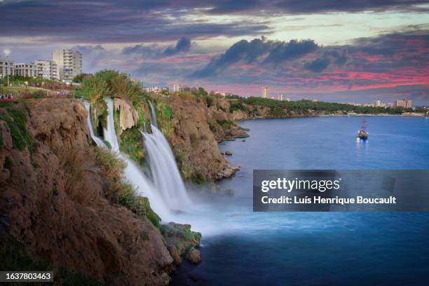 duden falls & sunset - duden stock-fotos und bilder