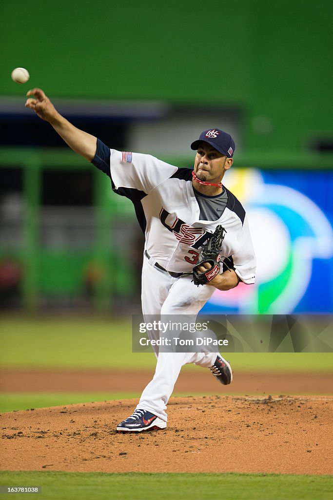 2013 World Baseball Classic Pool 2, Game 5: Team Puerto Rico v. Team USA