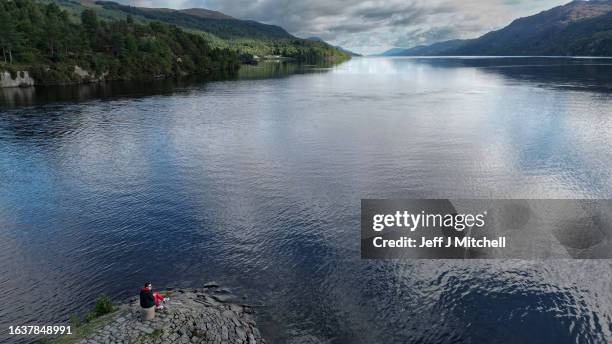 An aerial view of Loch Ness ahead of what is being described as the biggest search for the Loch Ness Monster since the early 1970s being held this...