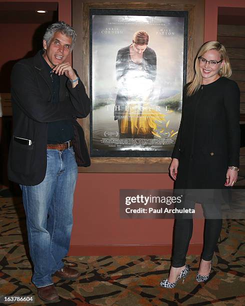 Director / Writer David Riker and Actress Abbie Cornish attend the special screening and Q&A for "The Girl" at Sundance Cinema on March 15, 2013 in...