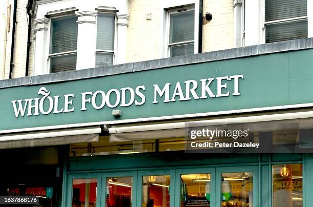 Battersea, London, ENGLAND Wholefoods External Store Sign