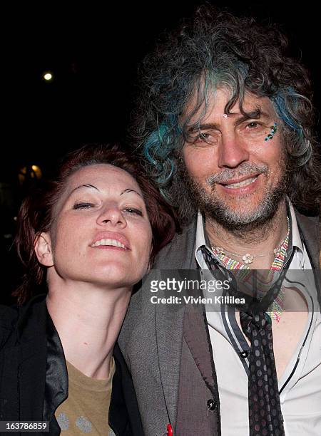 Amanda Palmer and Wayne Coyne of the Flaming Lips attend the Closing Party At Sonos Studio @SXSW at Sonos Studios on March 15, 2013 in Austin, Texas.