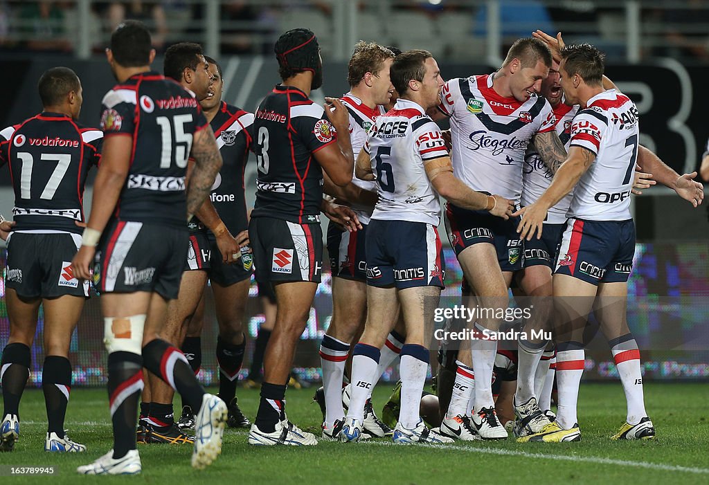 NRL Rd 2 - Warriors v Roosters