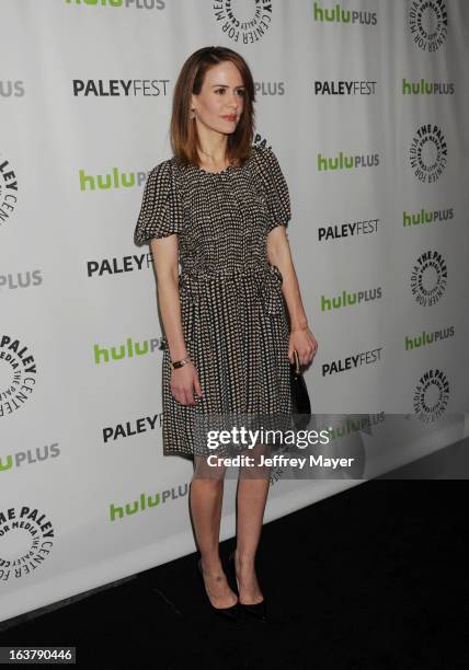 Actress Sarah Paulson arrives at the 30th Annual PaleyFest: The William S. Paley Television Festival - Closing Night Presentation honoring 'American...