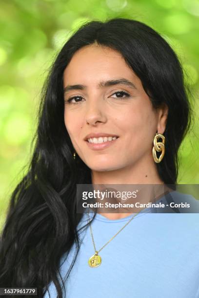 Hafsia Herzi attends the 'Borgo' Photocall during Day Four of the 16th Angouleme French-Speaking Film Festival on August 25, 2023 in Angouleme,...