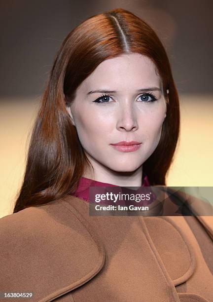 Model walks the runway during the Best of Mercedes-Benz Fashion Week Istanbul Fall/Winter 2013/14 at Antrepo 3 on March 16, 2013 in Istanbul, Turkey.