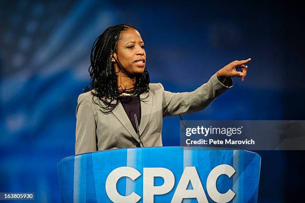 Mia Love, Republican Mayor of Saratoga Springs, Utah, speaks at the 2013 Conservative Political Action Conference March 16, 2013 in National Harbor,...