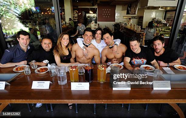 Hypnotist Marc Savard, chef Saul Ortiz-Cruz, Mariah of the production show "Fantasy", Chippendales dancer Jon Howes, chef Carla Pellegrino,...