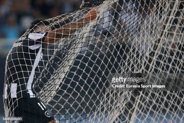 Luis Henrique of Botafogo reacts during Copa CONMEBOL Sudamericana match between Botafogo and Defensa y Justicia at Estadio Olimpico Nilton Santos on...