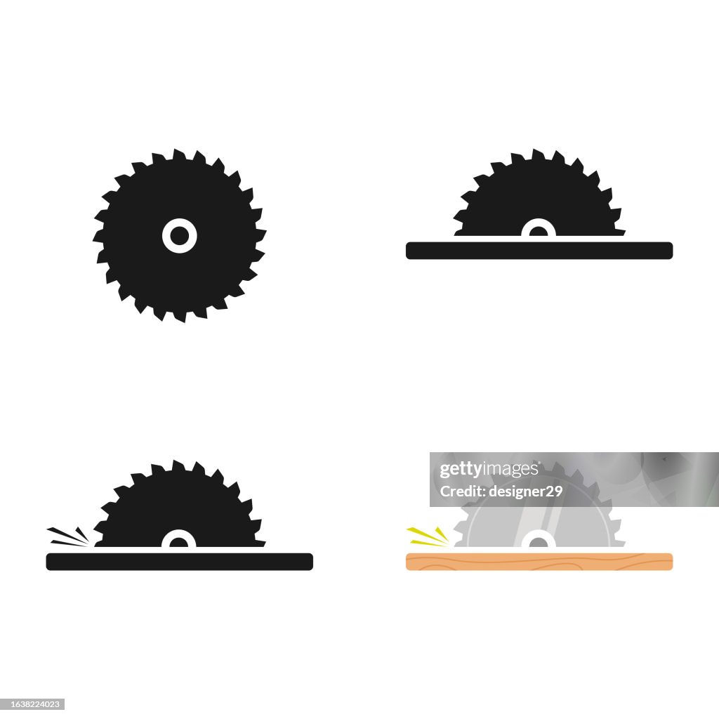 Säge-Icon-Set.