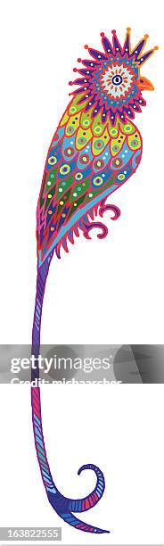 quetzal bird - resplendent quetzal stock illustrations