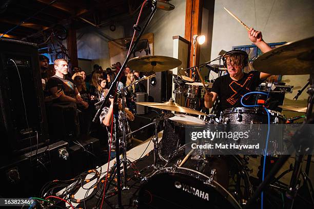 Robert DeLong performs an End Session for 107.7 The End at Elysian Fields on March 16, 2013 in Seattle, Washington.