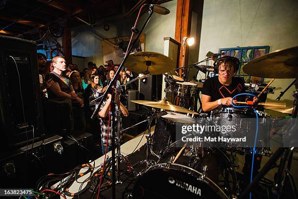 Robert DeLong performs an End Session for 107.7 The End at Elysian Fields on March 16, 2013 in Seattle, Washington.