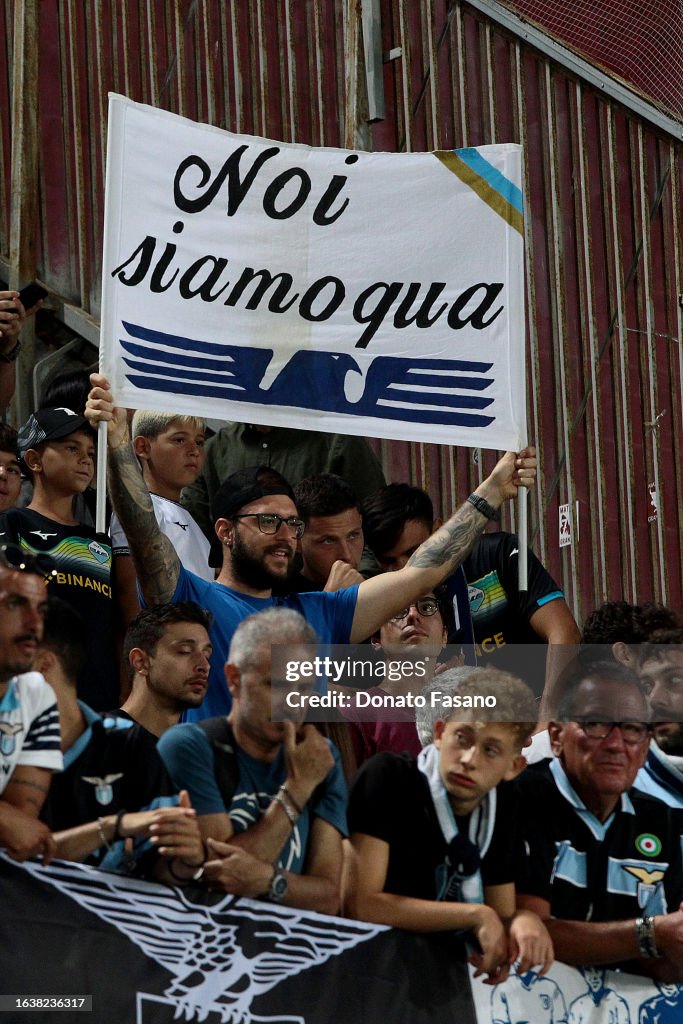 SS Lazio supporters during the match during the Serie A TIM match ...