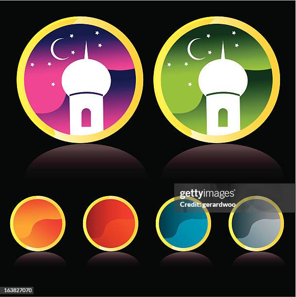 mosque icon - malaysian currency stock illustrations