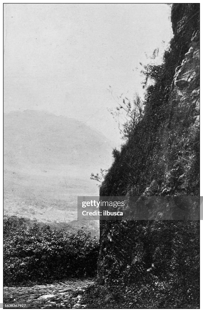 Hawaii, antique photo: Kaneohe Valley