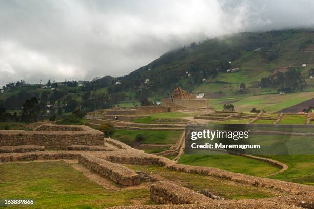 ingapirca inca ruins near cuenca - cuenca ecuador bildbanksfoton och bilder