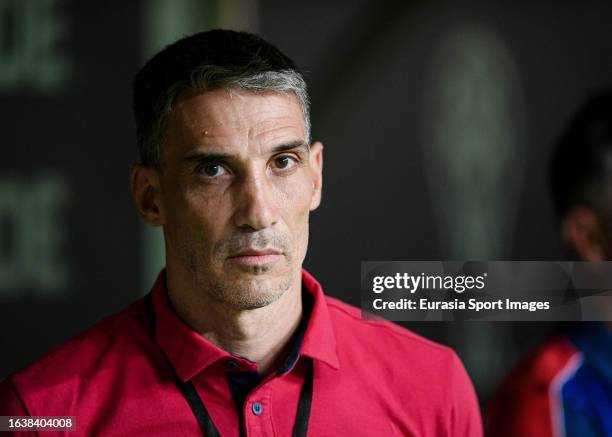 Head Coach Juan Vojvoda of Fortaleza during Copa CONMEBOL Sudamericana match between America and Fortaleza on August 24, 2023 in Belo Horizonte,...