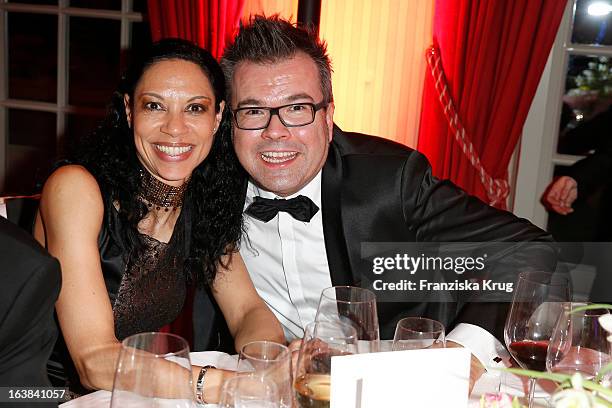 Chantal de Freitas and Reinhard Maetzler attend the Gala Spa Award 2013 at the Brenners Park Hotel on March 16, 2013 in Berlin, Germany.