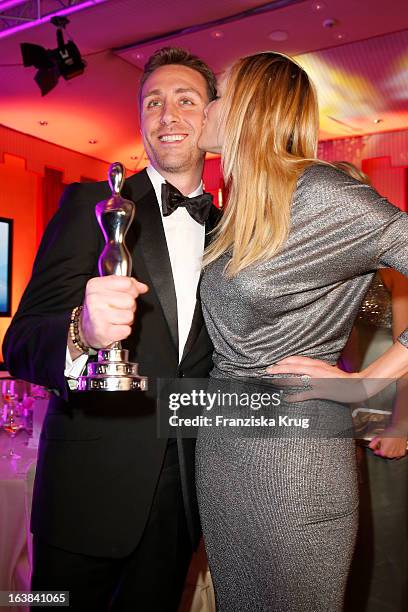 Philippe Pierre Cousteau and Ashlan Gorse attend the Gala Spa Award 2013 at the Brenners Park Hotel on March 16, 2013 in Berlin, Germany.