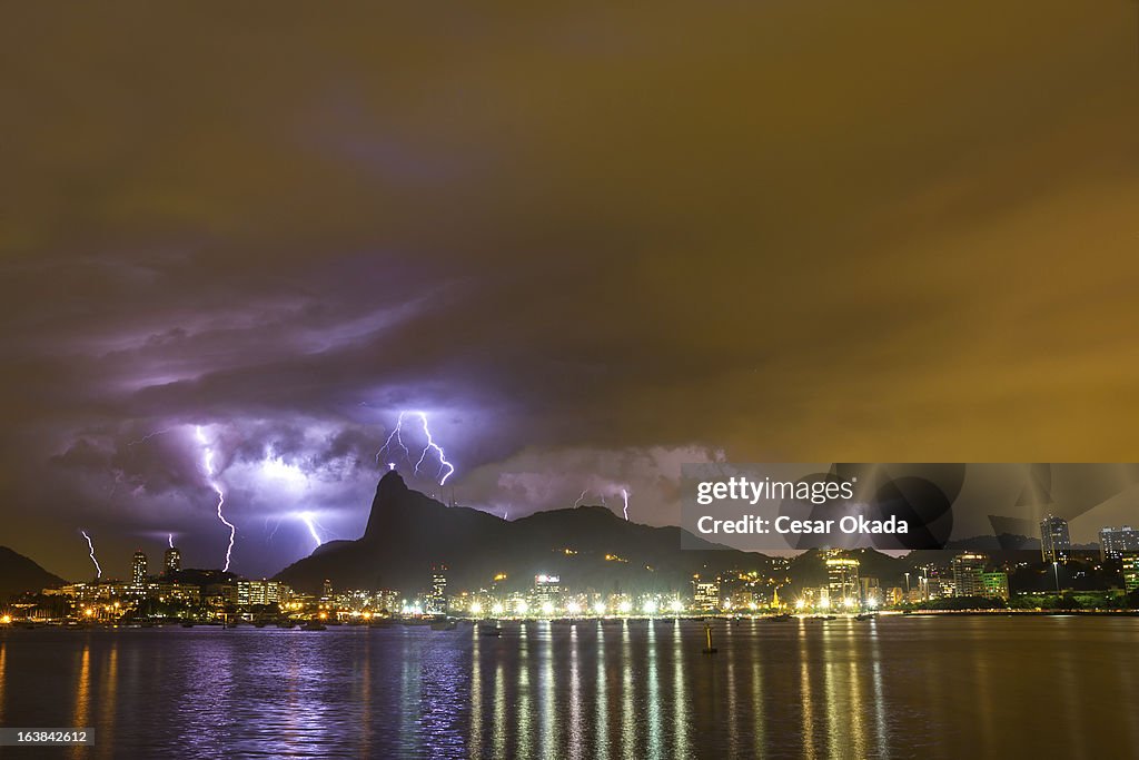 Lightning at Rio de Janeiro