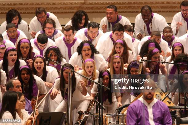 Osvaldo Golijov's "La Pasion segun San Marcos" at Carnegie Hall on Sunday afternoon, March 10, 2013.This image:Choir group is made up of Schola...