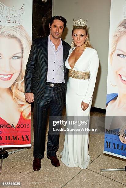 Lorenzo Borghese and Miss America 2013 Mallory Hagan attend the Miss America 2013 Homecoming Gala at The Fashion Institute of Technology on March 16,...