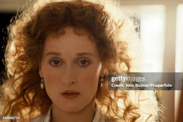 American actress Meryl Streep on the set of the film 'The French Lieutenant's Woman', 1980.