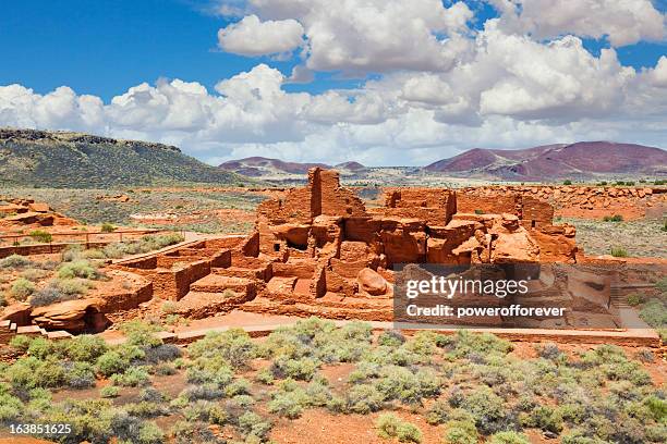 wupatki national monument - anasazi stockfoto's en -beelden