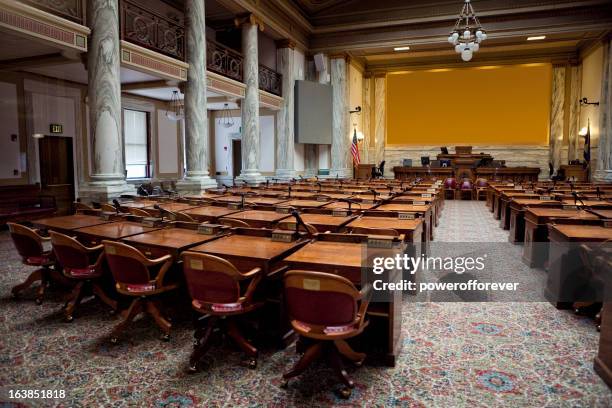 house of representatives chamber montana state capitol - helena stockfoto's en -beelden