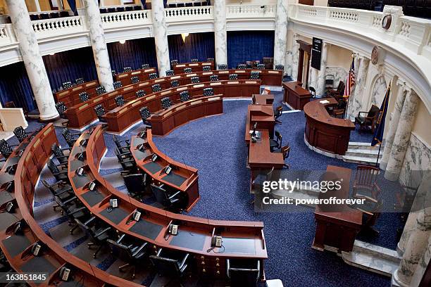 cámara de representantes de la cámara del capitolio del estado de idaho - house of representatives fotografías e imágenes de stock