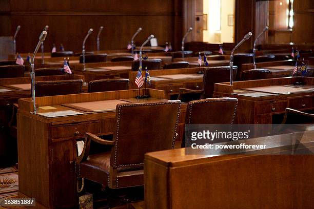 senate chamber oregon state capitol - senate stock pictures, royalty-free photos & images