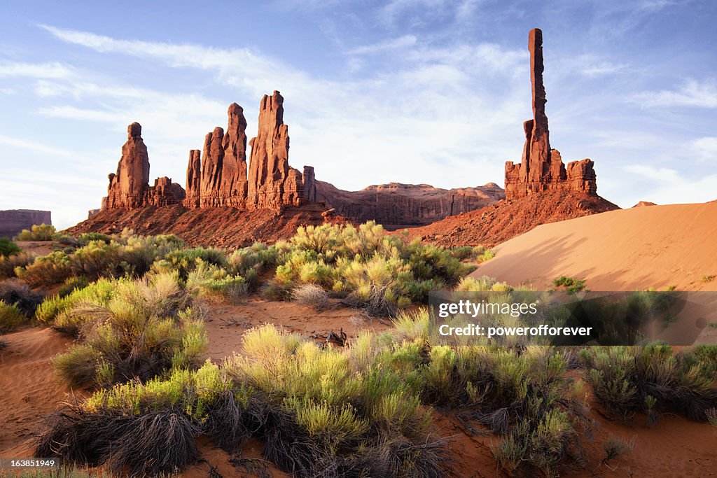 The Gossips and Totem Pole - Monument Valley