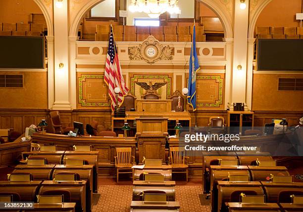 house of representatives chamber south dakota state capitol - house of representatives stock pictures, royalty-free photos & images
