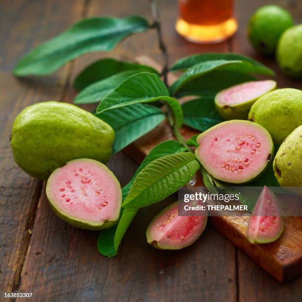 guava fruits - guayaba stock pictures, royalty-free photos & images