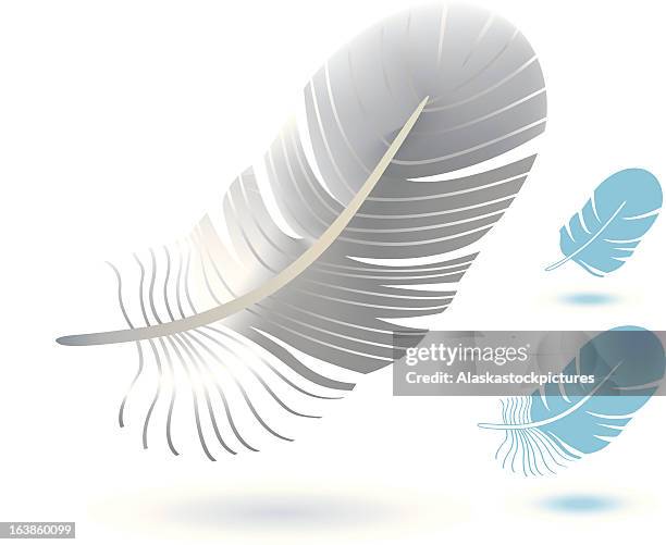 feather - packing peanuts stock illustrations