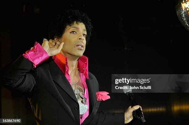 Prince performs as Samsung Galaxy presents Prince and A Tribe Called Quest at SXSW on March 16, 2013 in Austin, Texas.