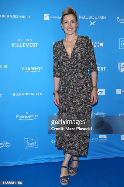 Julie Gayet attends the 'L'Homme de Pekin' Photocall during Day Four of the 16th Angouleme French-Speaking Film Festival on August 25, 2023 in...