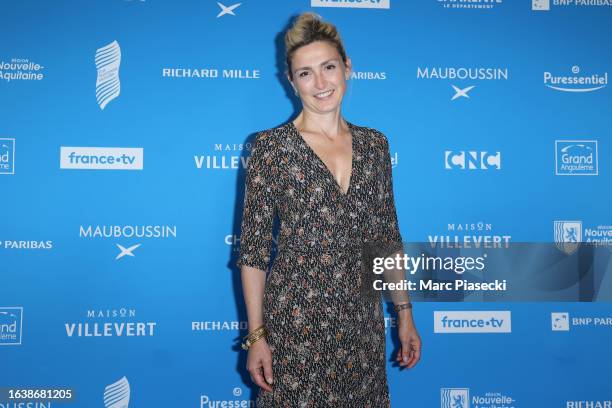 Julie Gayet attends the 'L'Homme de Pekin' Photocall during Day Four of the 16th Angouleme French-Speaking Film Festival on August 25, 2023 in...