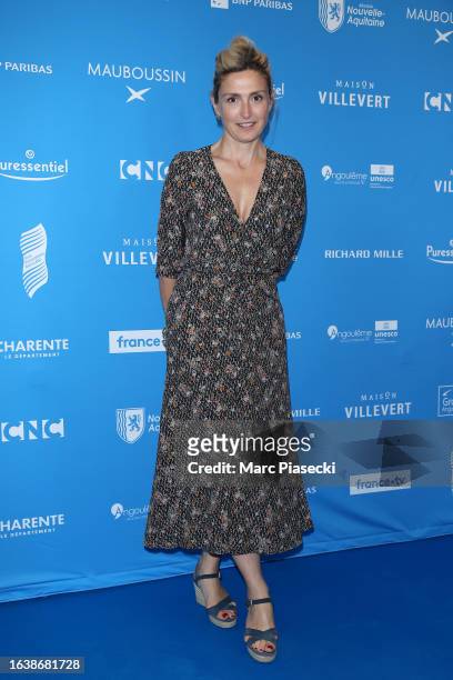 Julie Gayet attends the 'L'Homme de Pekin' Photocall during Day Four of the 16th Angouleme French-Speaking Film Festival on August 25, 2023 in...