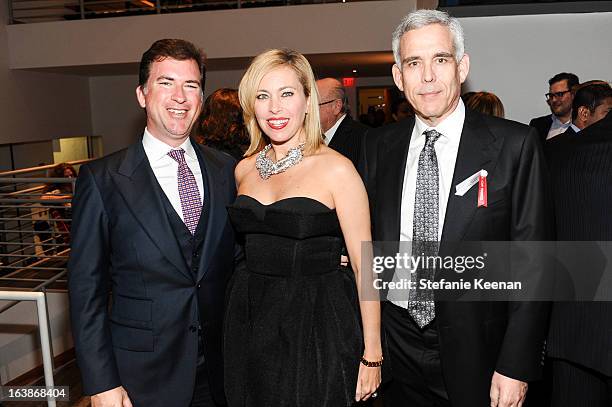 Christian Stracke, Sutton Stracke and Richard Grad attend 2013 REDCAT Gala Honoring Catherine Opie And The Walt Disney Company at REDCAT Theater on...